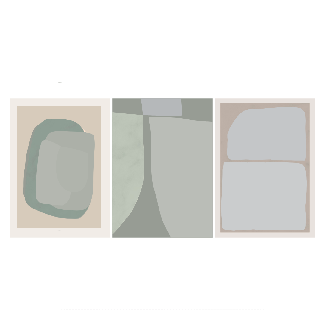 A LOVE STORY, Motiv 11, grøn / lyseblå / beige