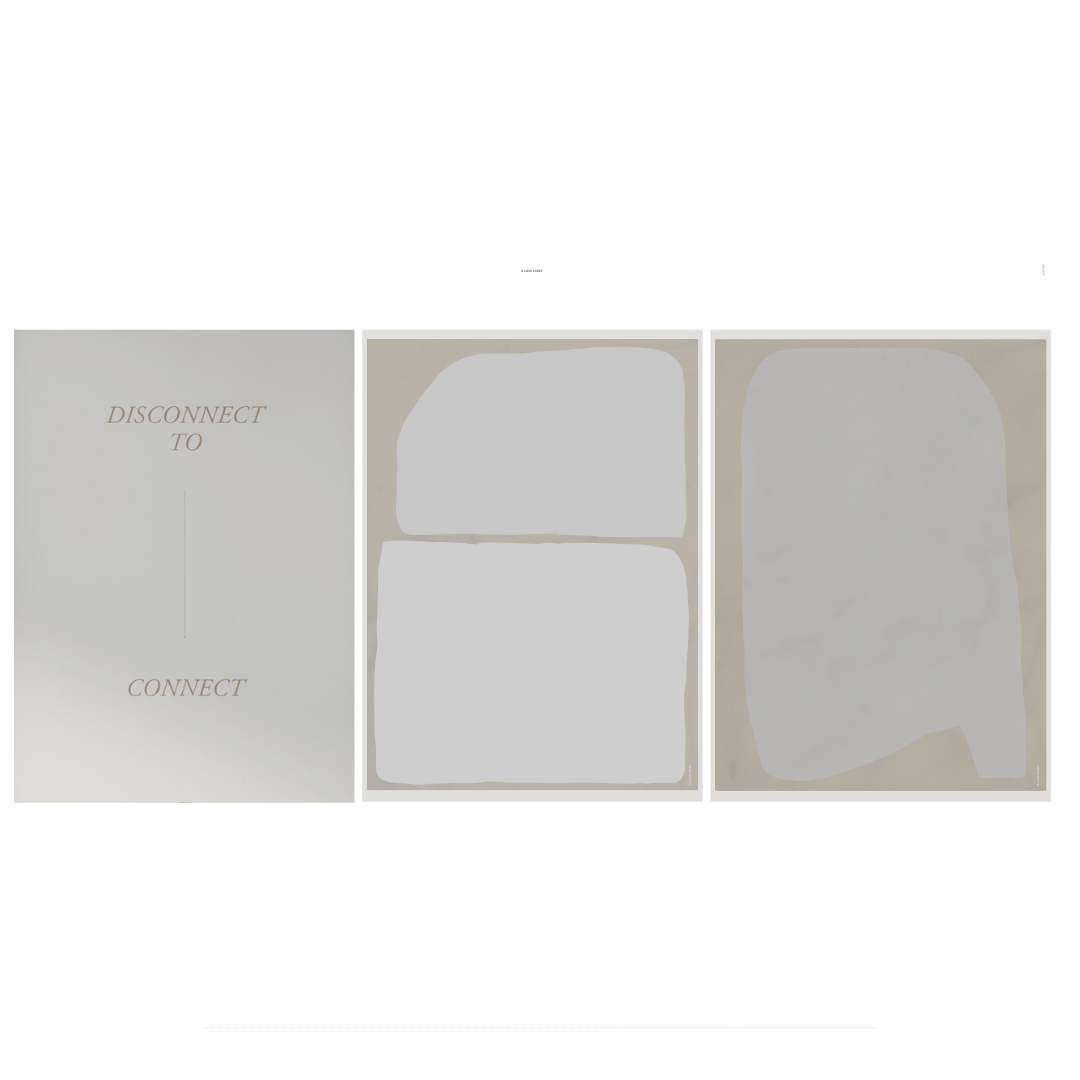 A LOVE STORY, Motiv 8, Skrift / lysegrå / beige