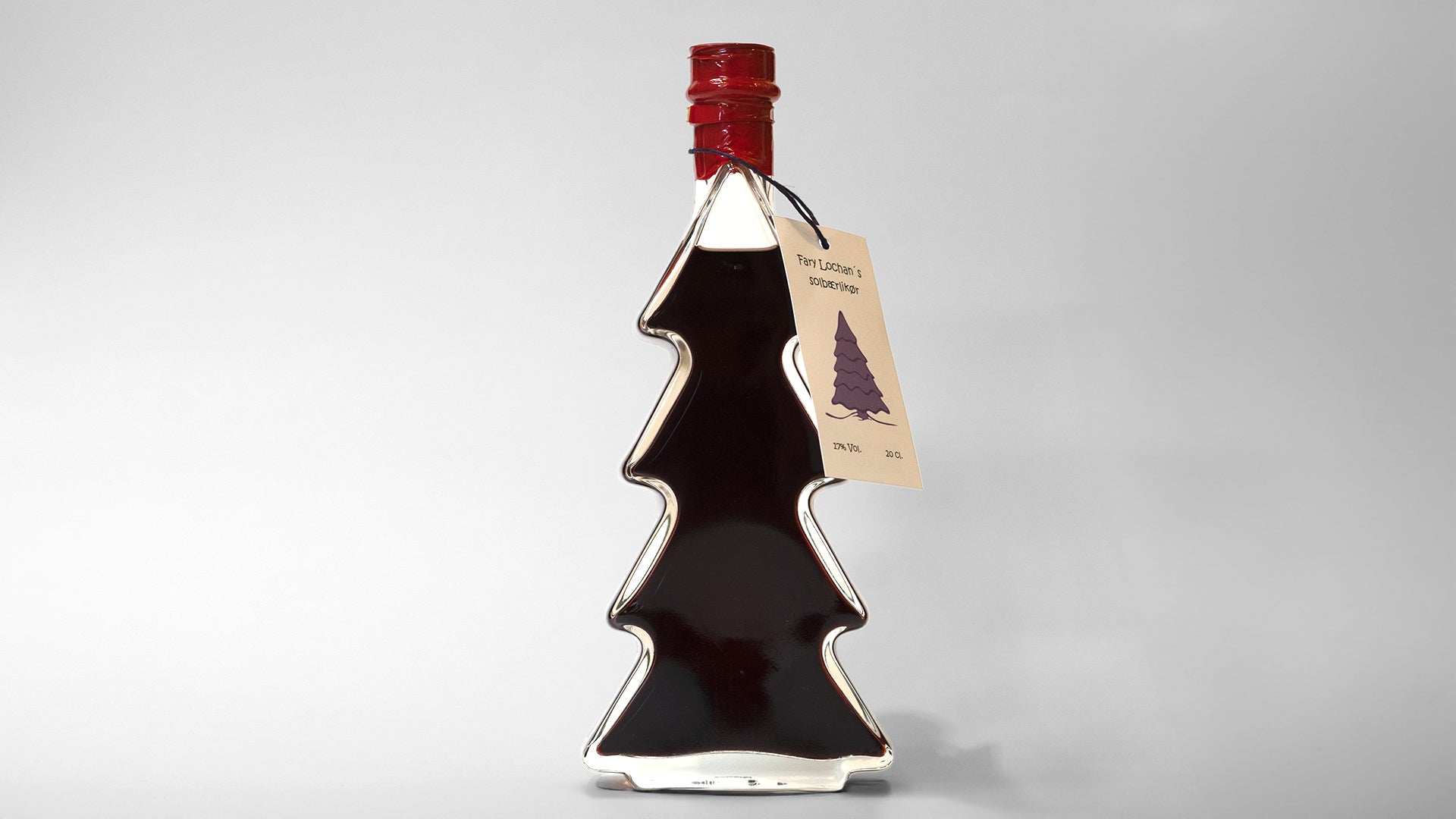 Fary Lochan, Solbær likør i juletræsflaske, 20 cl