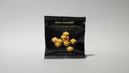 Hattesens Konfektfabrik lakrids pose med appelsin